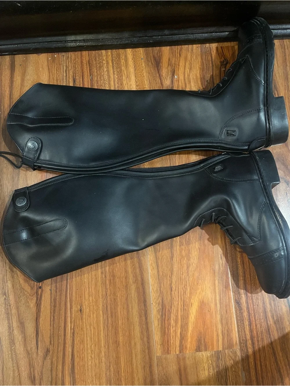 Kids Classic Black Lace-Up tuffrider Riding Boots